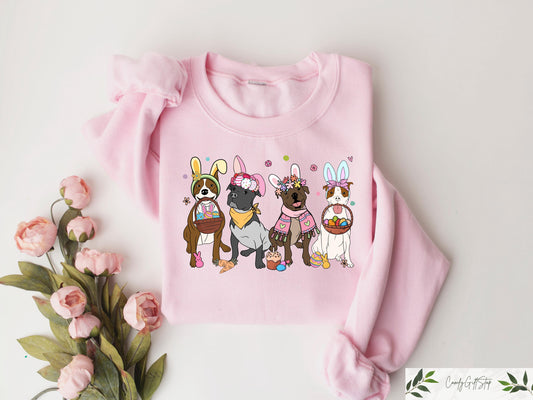Easter Dogs Cup Sweatshirt, Easter Bunny Tee, Dog Lover Sweater, Easter Dogs Gift, Cute Gift for Dog Lover, Dog Mom Shirt, Easter Graphic