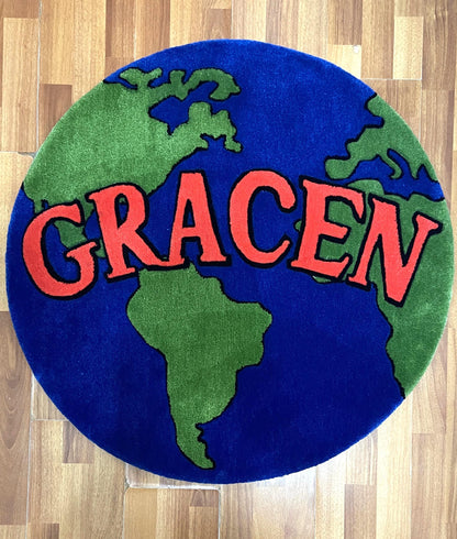 Custom Logo Tufted Rug Design | Personalized Shape Custom Rug | Custom Business Logo Tufted Rugs | Customized Tufting Logo Carpet | Tuft Rug