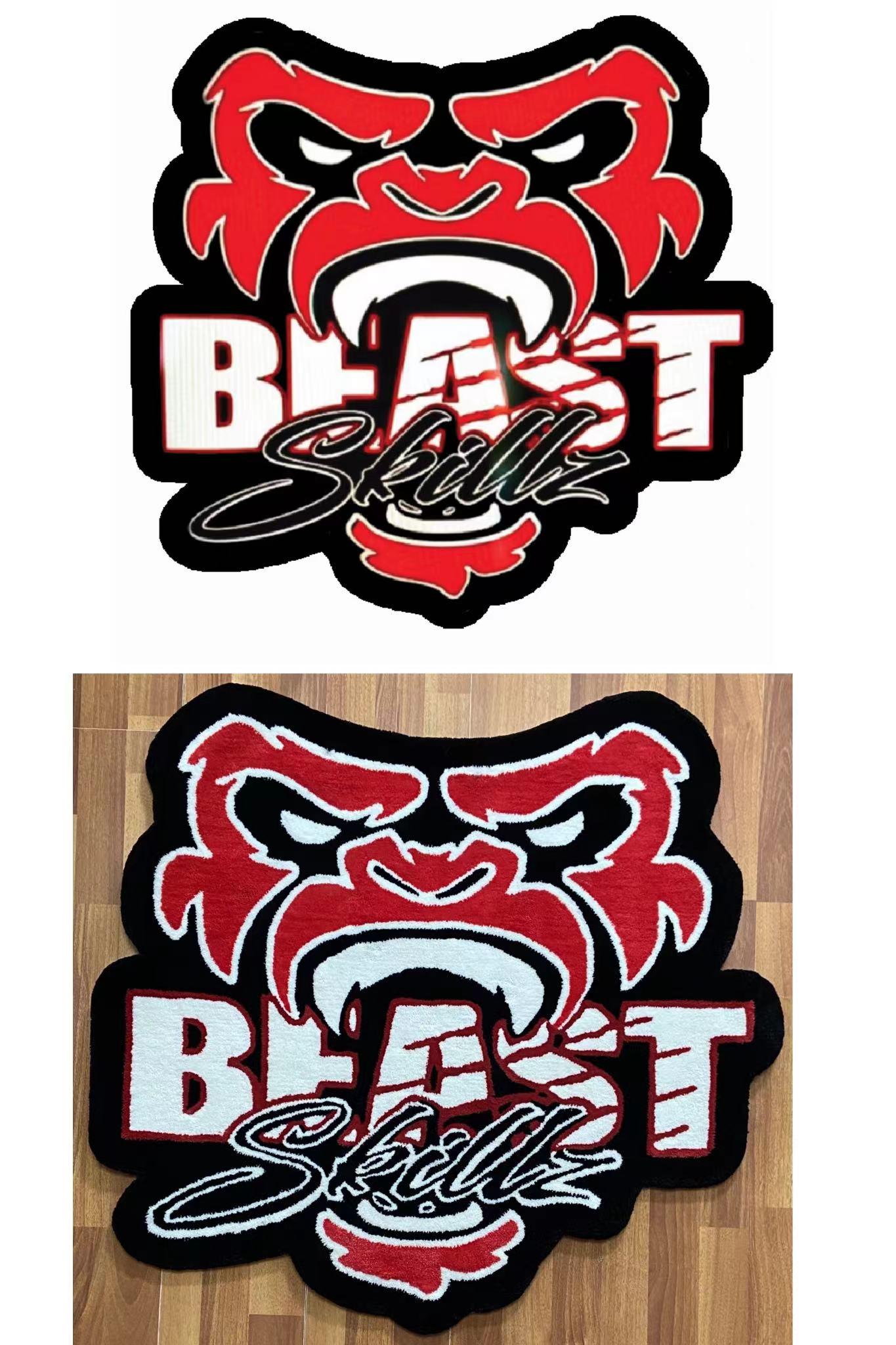 Custom Logo Tufted Rug Design | Personalized Shape Custom Rug | Custom Business Logo Tufted Rugs | Customized Tufting Logo Carpet | Tuft Rug