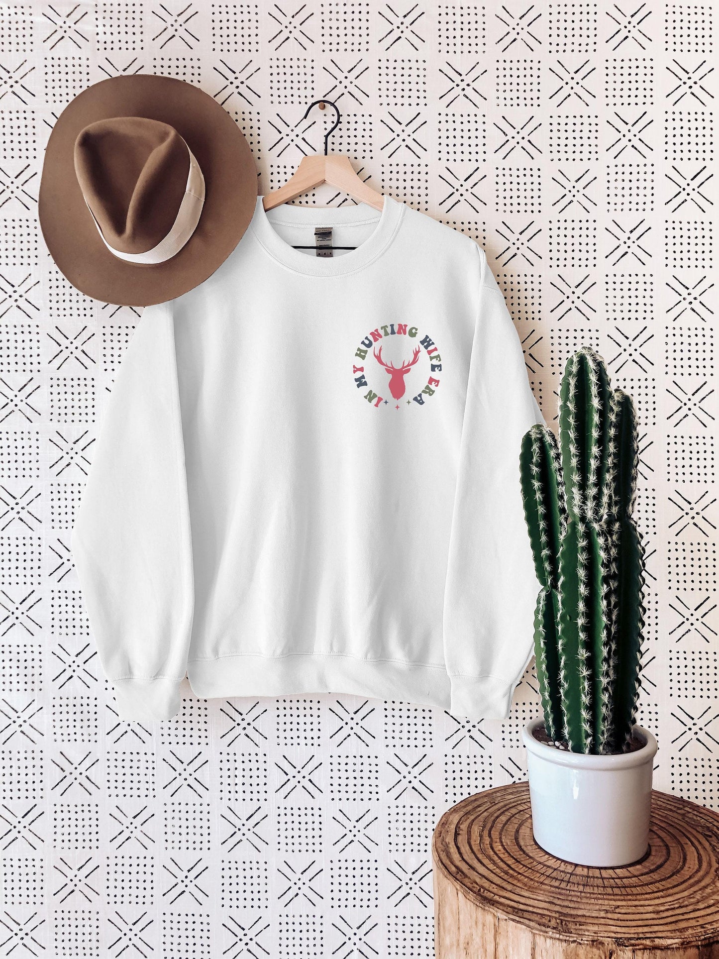 In My Hunting Wife Era Sweatshirt, Hunting Season Shirt, Deer Hunting Sweater, Hunt Wife Crewneck, Gift For Wife