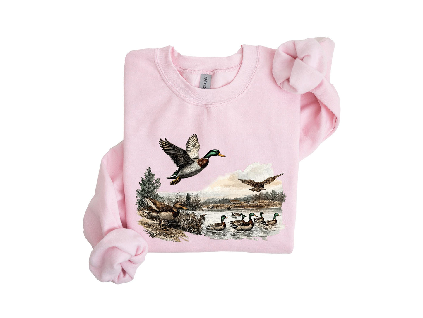 Ducks Fall Shirt, Retro Mallard Ducks Sweatshirt, 90s Waterfowl Duck Hoodie, Retro Duck Shirt, Wild Green Duck Lover TShirts, Duck Hunting