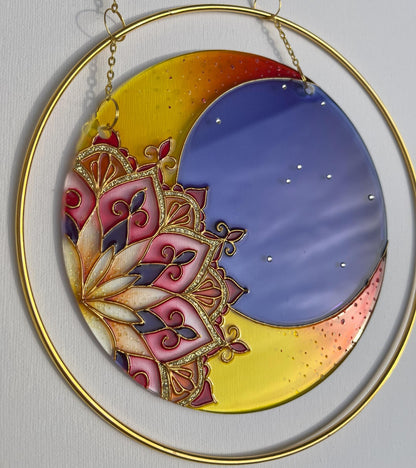 Creative Mandala Suncatcher Cute art for window Kitchen decoration Mothers day gift