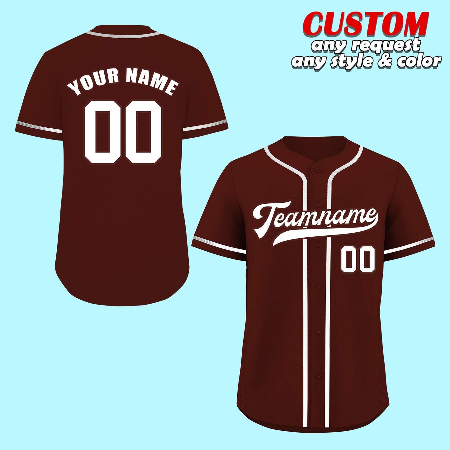 Custom Baseball Jersey, Personalized name Logo,custom jersey color, Team sports shirts Couple Jersey, wedding gifts for Men Women Adult fan