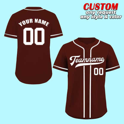 Custom Baseball Jersey, Personalized name Logo,custom jersey color, Team sports shirts Couple Jersey, wedding gifts for Men Women Adult fan