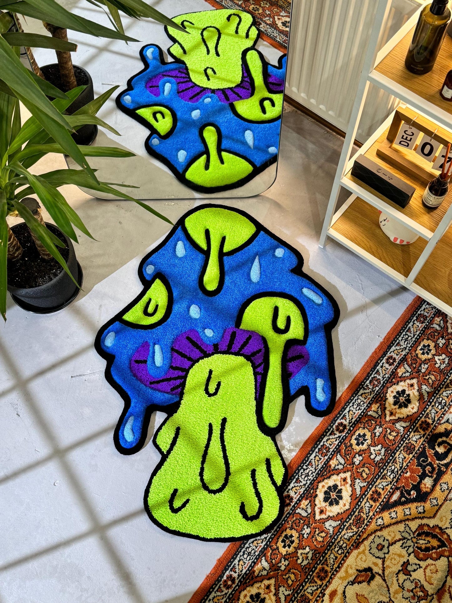 Mushroom 3d Rug, Mushroom Rug, Personalized Rug, Cute Rug, Mushroom Lover Gift