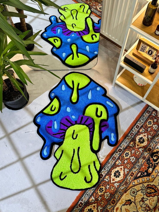 Mushroom 3d Rug, Mushroom Rug, Personalized Rug, Cute Rug, Mushroom Lover Gift