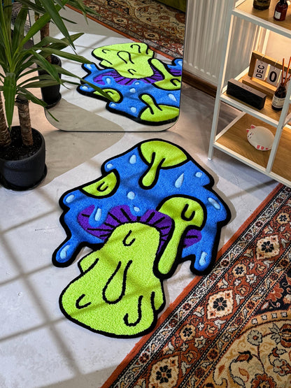 Mushroom 3d Rug, Mushroom Rug, Personalized Rug, Cute Rug, Mushroom Lover Gift