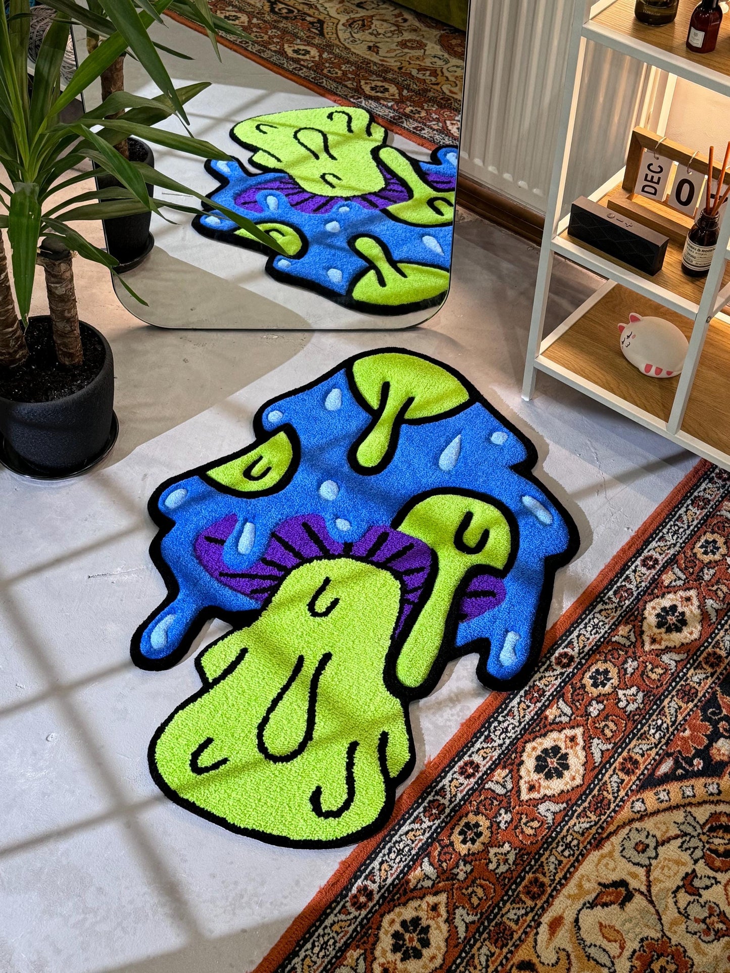 Mushroom 3d Rug, Mushroom Rug, Personalized Rug, Cute Rug, Mushroom Lover Gift