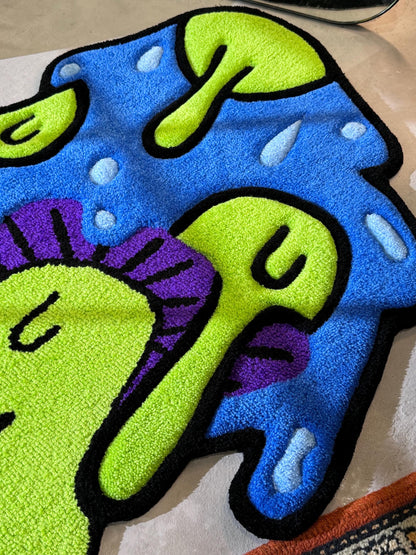 Mushroom 3d Rug, Mushroom Rug, Personalized Rug, Cute Rug, Mushroom Lover Gift