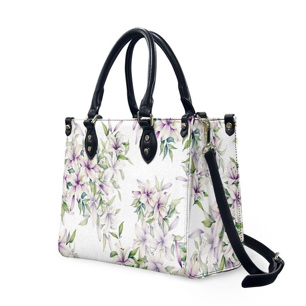 Ladies PU handbag With Floral Design, Floral Handbag, Women's Shoulder Bag, Shoulder Bag, Ladies Work Bag, Elegant Handbag, Versatile Bag