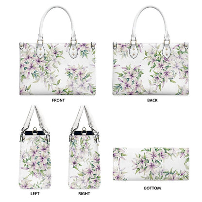 Ladies PU handbag With Floral Design, Floral Handbag, Women's Shoulder Bag, Shoulder Bag, Ladies Work Bag, Elegant Handbag, Versatile Bag