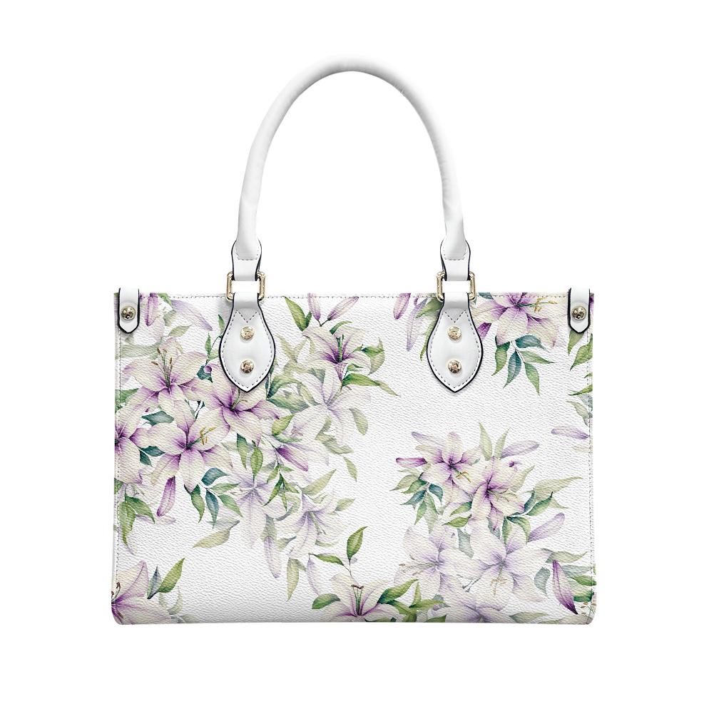 Ladies PU handbag With Floral Design, Floral Handbag, Women's Shoulder Bag, Shoulder Bag, Ladies Work Bag, Elegant Handbag, Versatile Bag