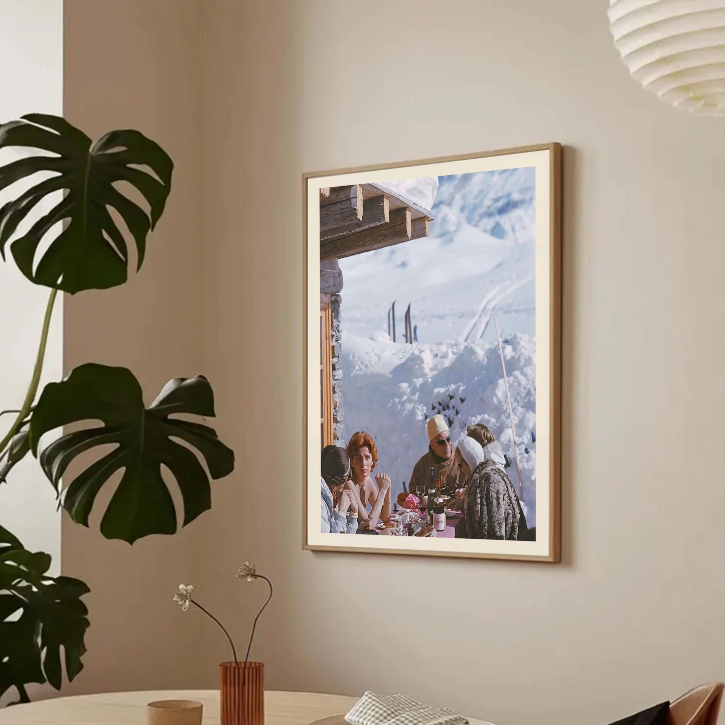 Vintage Apres Ski Poster: Retro High Society Print