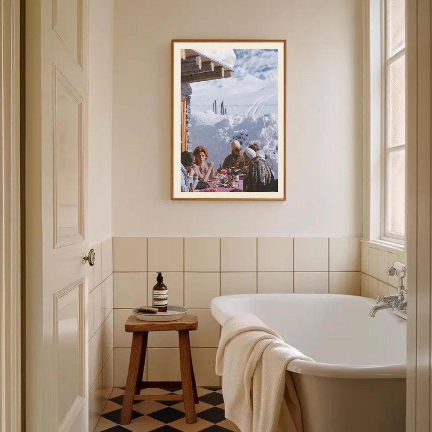 Vintage Apres Ski Poster: Retro High Society Print