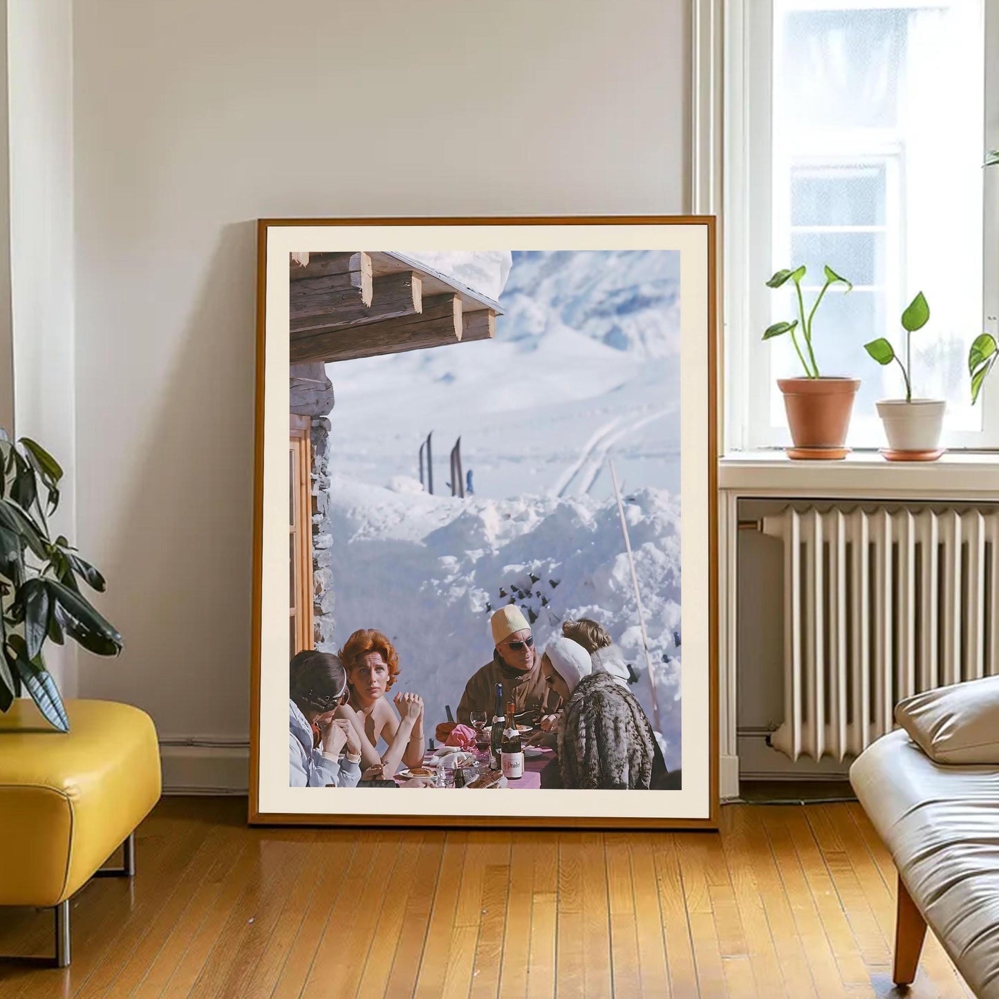 Vintage Apres Ski Poster: Retro High Society Print