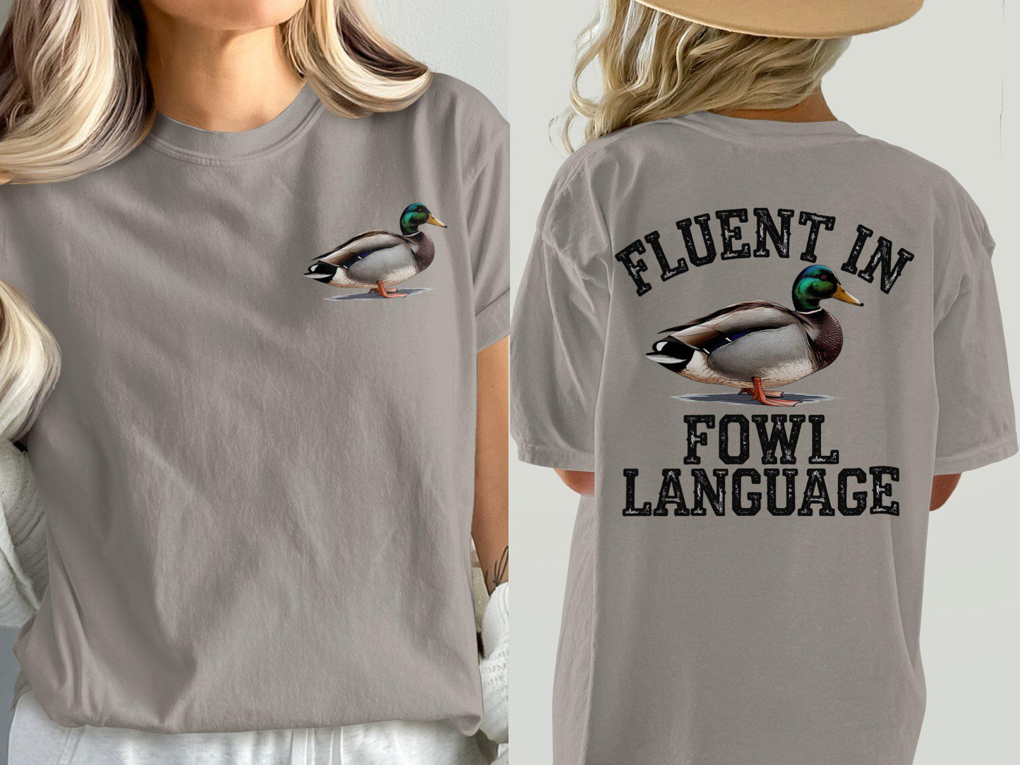 Fluent in Fowl Language Duck Shirt: Funny Farmer Gift