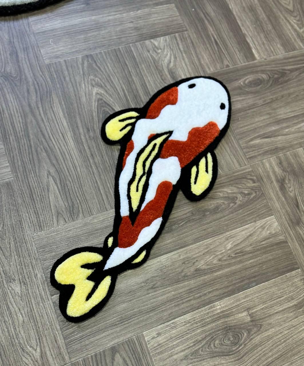 Koi fish rug Custom Rug Tufted Rugs for bedroom aesthetic fish rugs koi rug outdoor rug cool rug japanese rug living room rug home decor rug