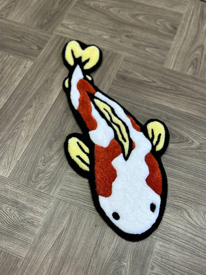 Koi fish rug Custom Rug Tufted Rugs for bedroom aesthetic fish rugs koi rug outdoor rug cool rug japanese rug living room rug home decor rug