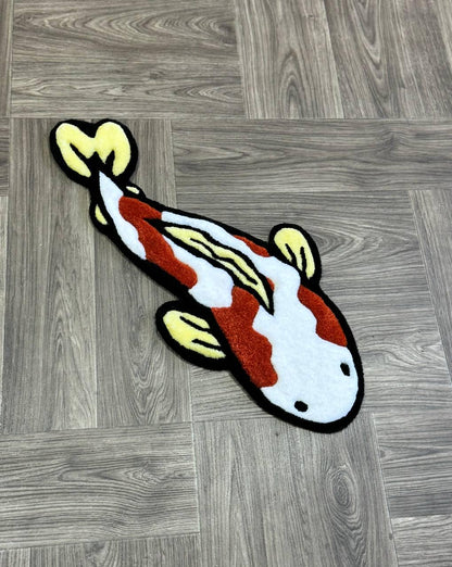 Koi fish rug Custom Rug Tufted Rugs for bedroom aesthetic fish rugs koi rug outdoor rug cool rug japanese rug living room rug home decor rug