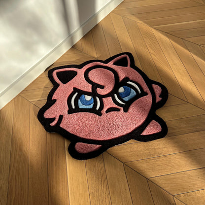 Pink Cute Handmade Tufted Rug - Perfect Gift for Kids, Friends and Cartoon Fans