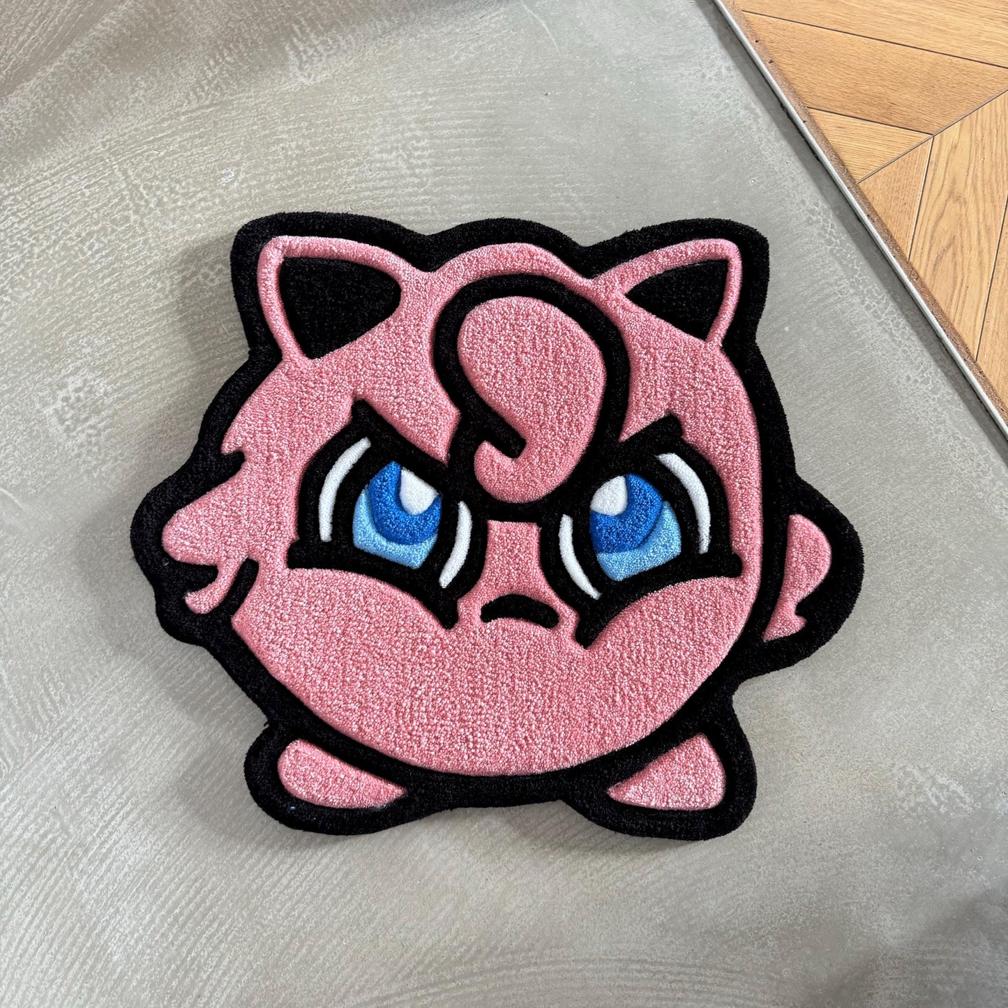 Pink Cute Handmade Tufted Rug - Perfect Gift for Kids, Friends and Cartoon Fans