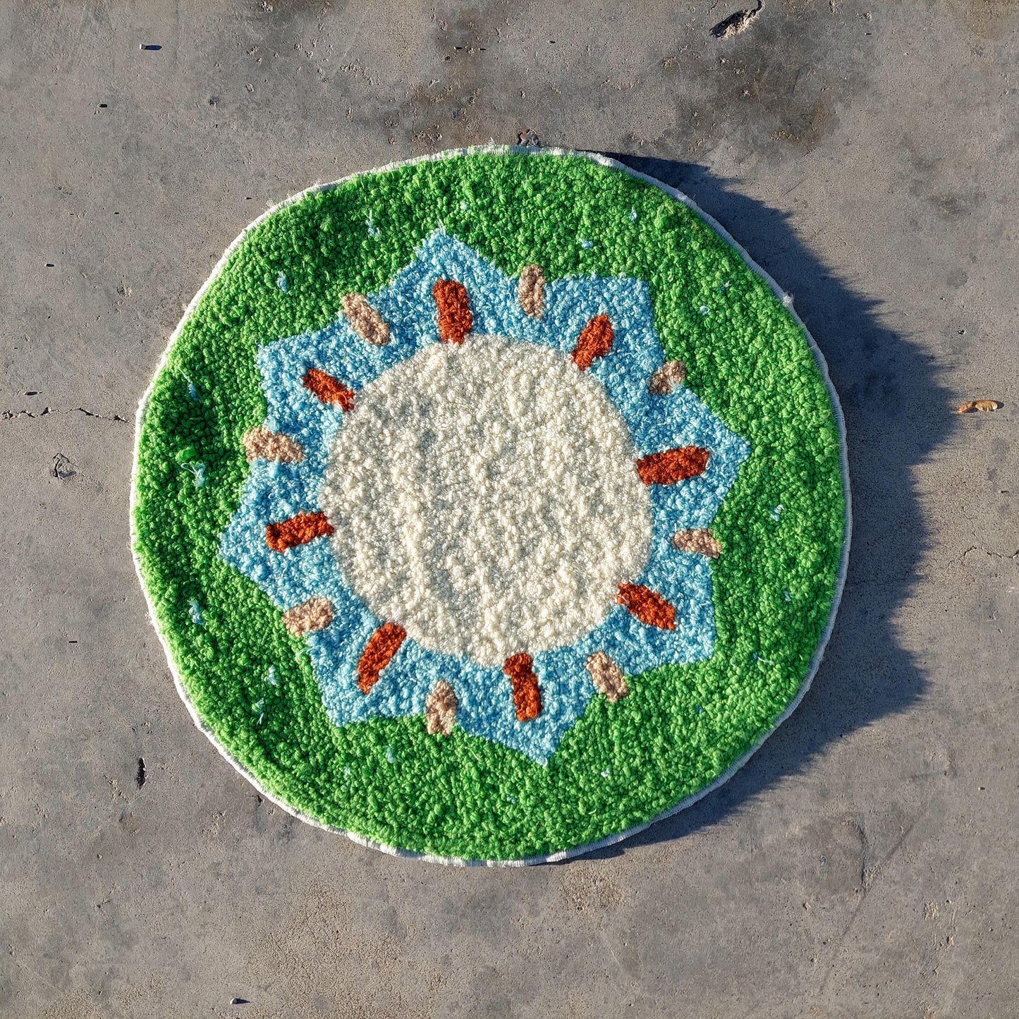 KiwiTufted Rug,Hand Tufted Fruit Rug,Custom Rug,Handmade Rug,Kitchen Rug,Area Rug,Home Decor,Living Room Rug,Cool Rug,Modern Rug,Green Rug