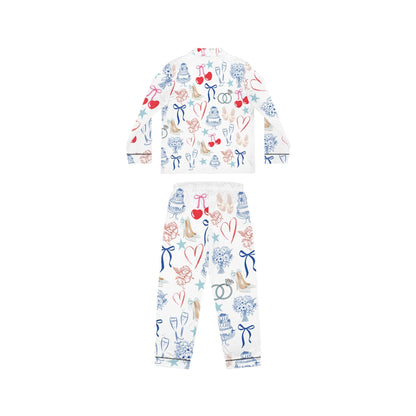 Bridal Satin Pajamas, Wedding Pajama Set, Bride PJ's, Bachelorette Party Sleepwear, Bridal Shower Gift, Honeymoon Loungewear