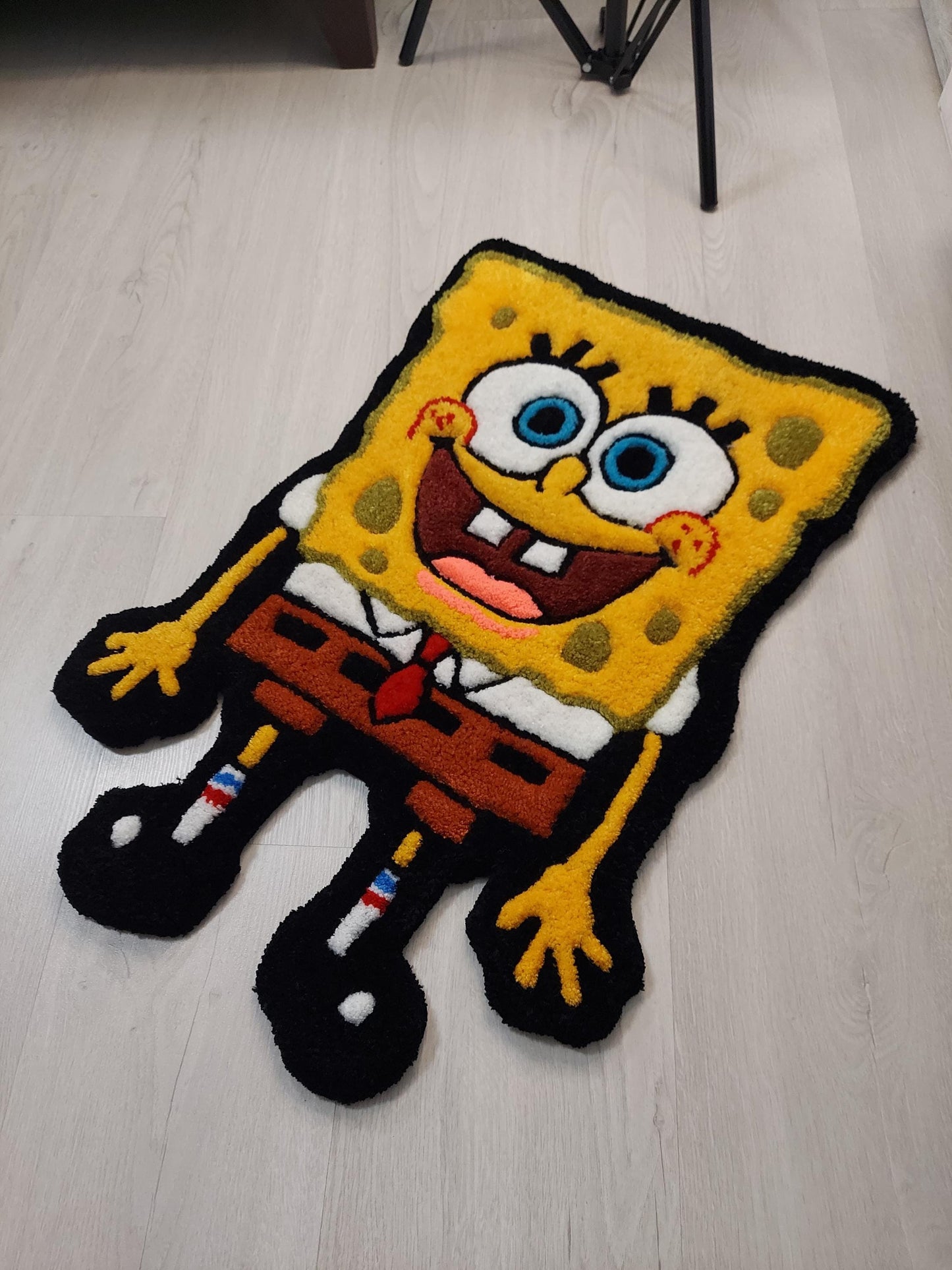 Handmade Tufted Rug, Cartoon Character Floor Mat, Fun Room Decor, Soft Custom Rug, Unique Gift For Kids, Playroom Or Bedroom Carpet