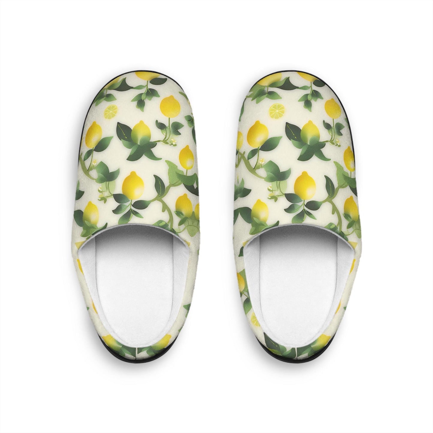Slipper Gifte Lemon Print Women's Indoor Slippers Cozy Home Footwear Perfect Gift for Her Relaxation Self-Care Housewarming Spring Vibes
