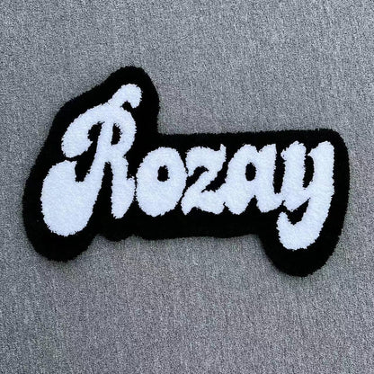 Custom Name Tag tufted Rugs Design • Name Text Tufting Rug • Personalized Characters Tuft Rug Carpet • Gift For Her • Baby Name Rug • Couple