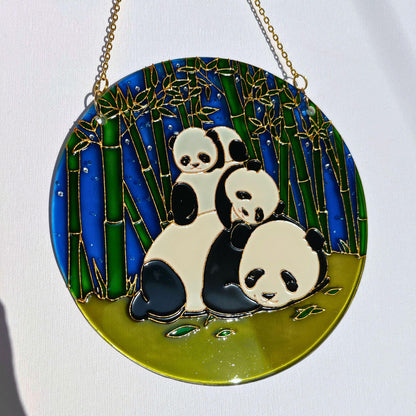 Personalized Memory gift Panda Bear and kids|1, 2, 3 babies| Grandma mom granddaughter| Mathers day gift| Grandpa  son grandson| Family