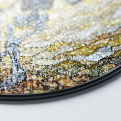 Dancing Skeleton Stained Glass Suncatcher Halloween Decor Gift for Goth Lovers