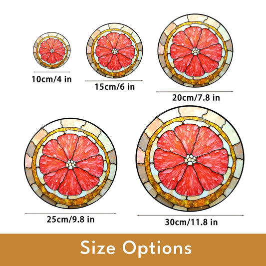 Red Flower Stained Glass Suncatcher Window Decor Gift for Mom Friend Birthday