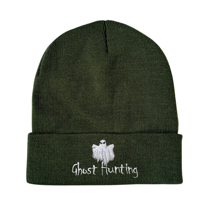 Ghost hunting Embroidered Beanie Halloween Winter Hat