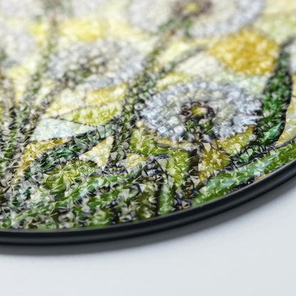 Dandelion Stained Glass Suncatcher Window Decor Gift for Nature Lovers