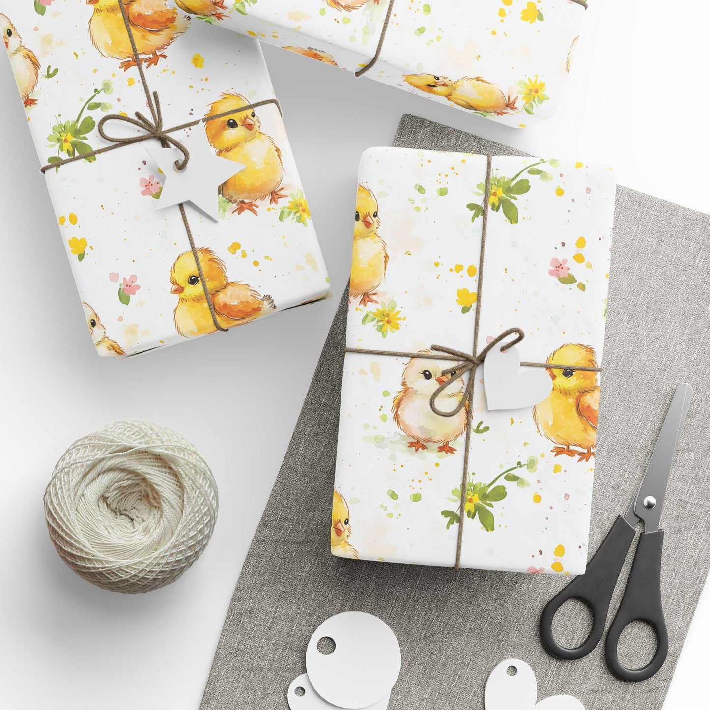 Easter Chick Gift Wrap: Spring Holiday Packaging