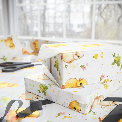 Easter Chick Gift Wrap: Spring Holiday Packaging