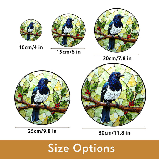 Stained Glass Bird Suncatcher Window Hanging Gift for Bird Lovers Home Decor