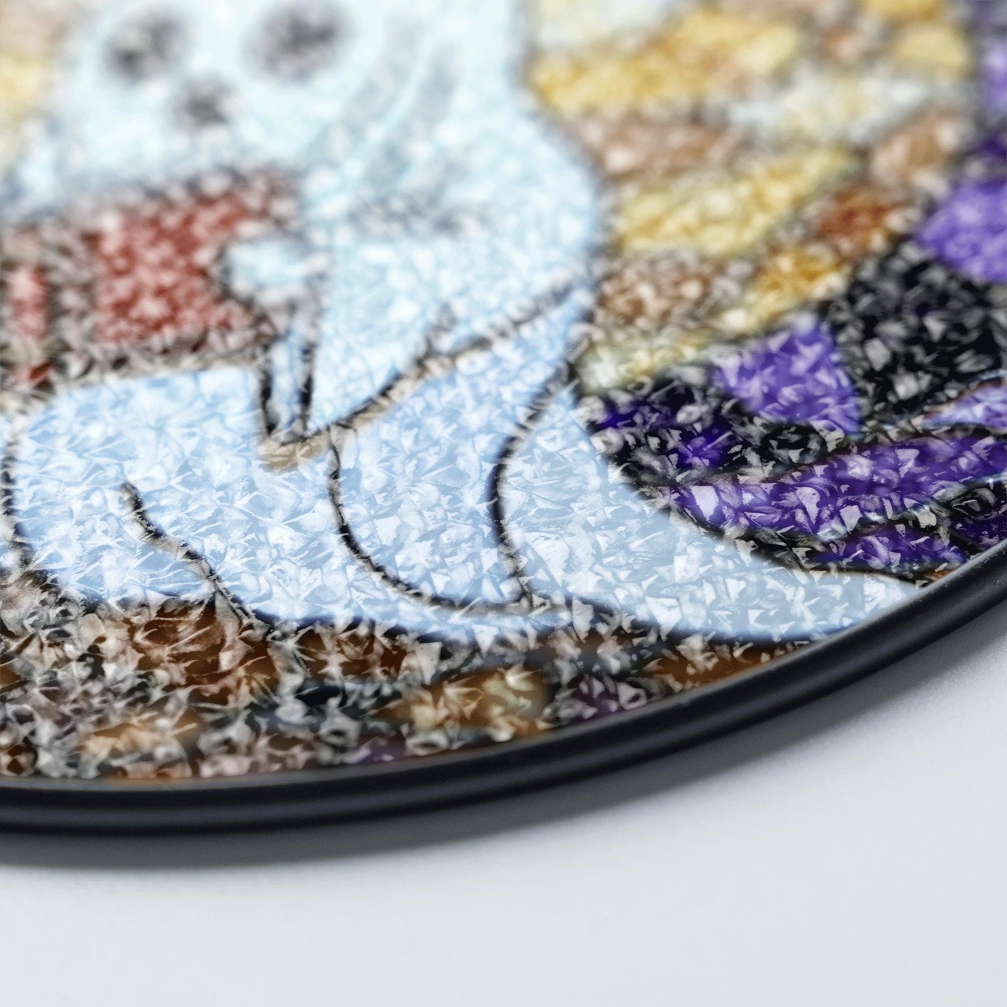 Ghost Reading Stained Glass Suncatcher Window Hanging Halloween Gift