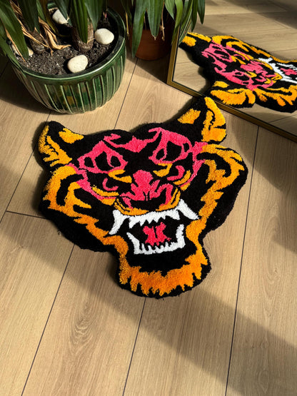 Handmade Tufted Rug, Tiger Fluffy Tufted Rug