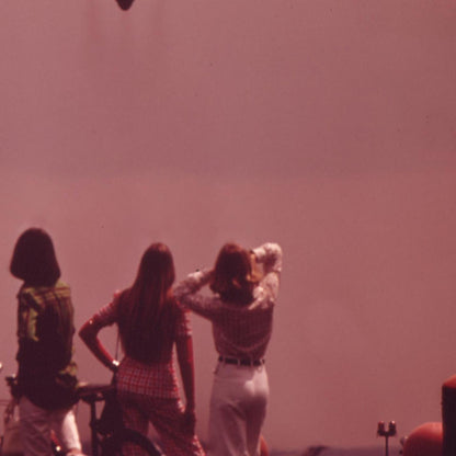 Women Watching Airplane Takeoff Photo Print Fine Art Photography Summer Y2K Photo Retro 1970s Nostalgia Wall Decor Pink Sunset Wall Art