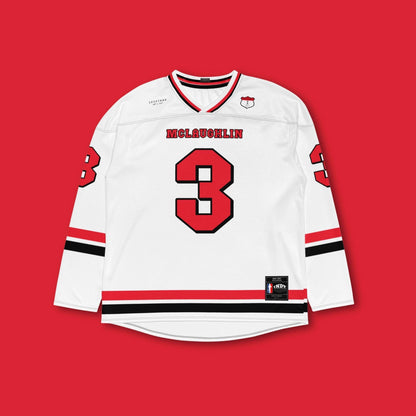 Number 3 Racing Oversize Unisex Hockey Jersey: Unisex Racing Fan Apparel