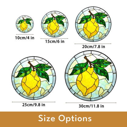 Lemon Stained Glass Suncatcher Window Hanging Gift for Mom Friend Birthday