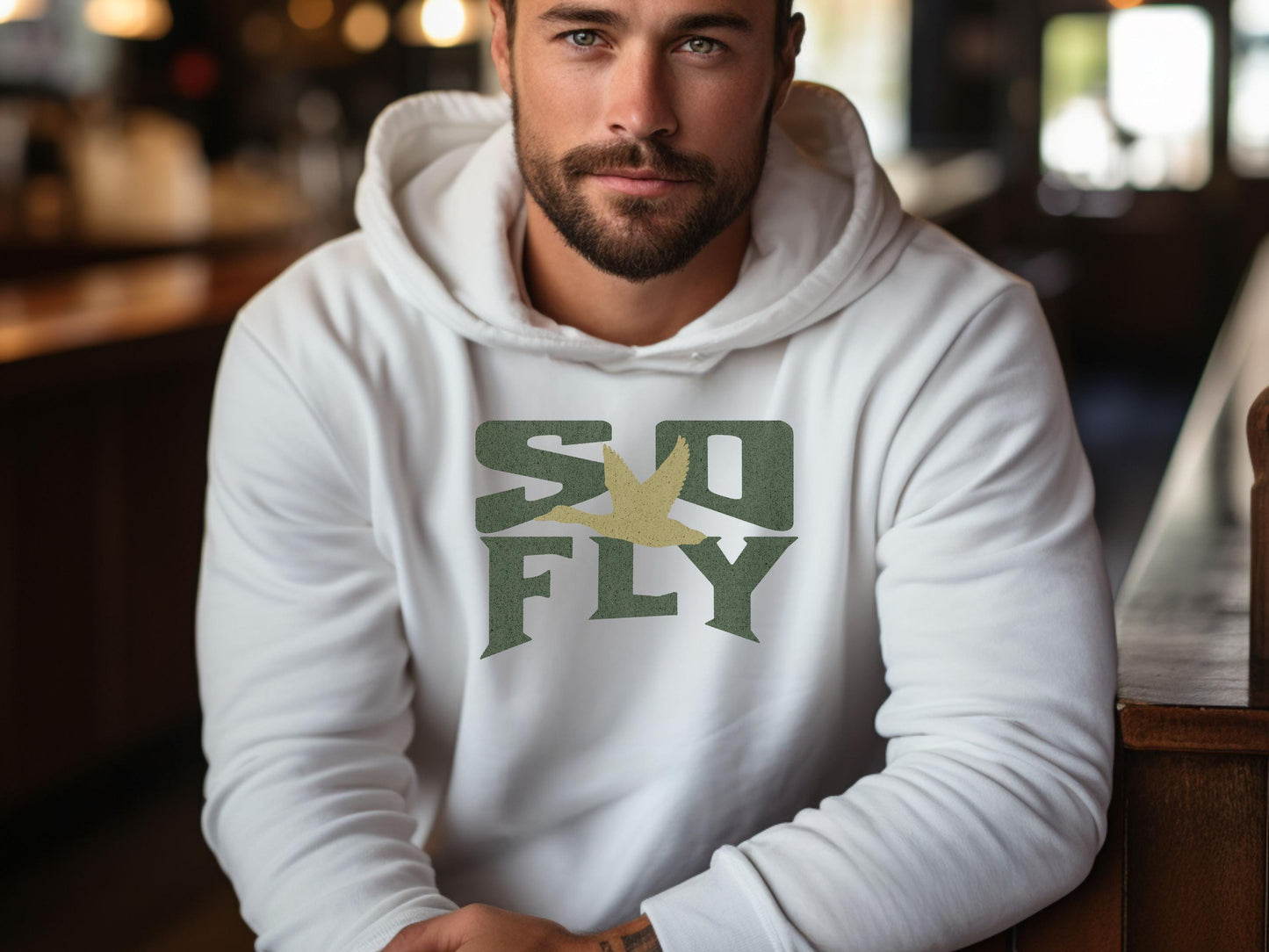 So Fly Duck Hunter Hoodie: Unisex Hunting Season Pullover
