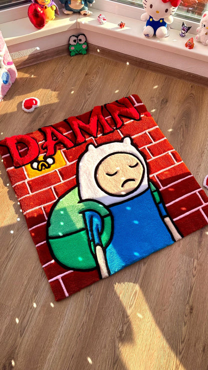 Cover Kendrick Tufted Rug – Custom Handmade Cartoon Carpet, Ramen Meme Rug, Fluffy Floor Mat, Funny Anime Decor for Bedroom or Gamer Gift