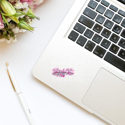 Villains Do It Better Floral Sword Vinyl Sticker | Kindle Stickers | Water Bottle Sticker | Bookish Stickers | Romantasy Book Merch