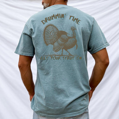 Funny Turkey Hunting Club T-Shirt: Nature Inspired Comfort Colors Tee