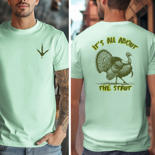 Funny Turkey Hunter T-Shirt: Nature Inspired Hunting Season Apparel