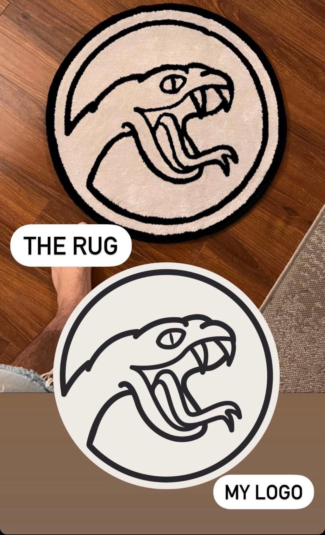 Custom Logo Tufted Rug Design | Personalized Shape Custom Rug | Custom Business Logo Tufted Rugs | Customized Tufting Logo Carpet | Tuft Rug