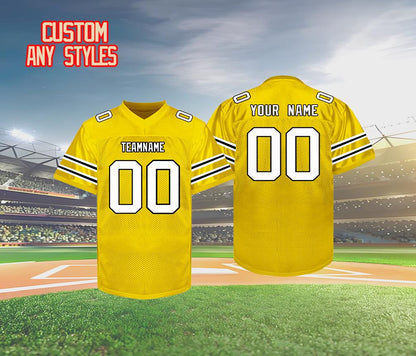 Custom Football jersey,stitched Name Number logo,custom any colors,Team sports uniform,Wedding gift for Men Women youth kid Lions fans bride